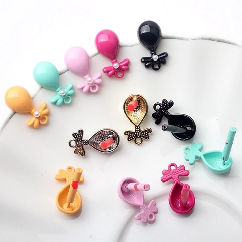DIY Alloy Balloon Bowknot Earring Post Accessories With Imitation Artificial Pearl Rhinestone Gold Silver Plated Earring Stud Findings For Women Jewelry Making