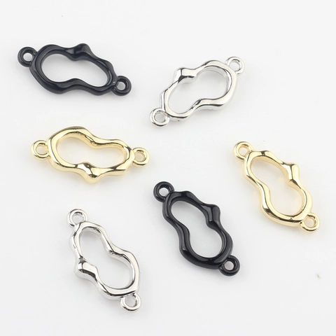 DIY Schmuckzubehör Zinklegierung Geometrische Unregelmäßige Hohle Verbinder Anhänger Für Handgefertigte Ohrringe Armbänder Halsketten