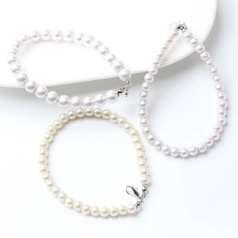 Eleganter Handy-Lanyard Aus Künstlicher Perle Armband Mit Metall-Karabinerverschluss Rundes Perlenband Für DIY Handyhüllen Zubehör