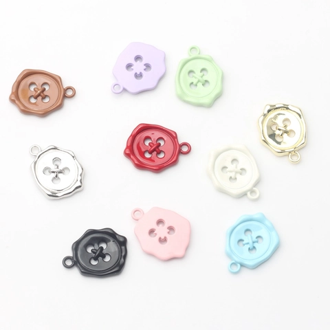 Koreaanse Stijl Legering Knoop Hanger Zegellak Ontwerp Sieradenonderdeel Voor DIY Ketting Armband Maken Handgemaakte Accessoires
