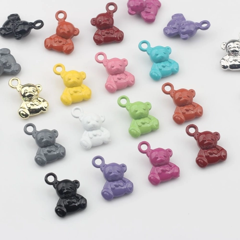 Schattige Emaille Beertjes Bedeltjes Legering Dieren Hangers Voor DIY Sieraden Maken Ketting Armband Oorbel Handgemaakte Accessoires