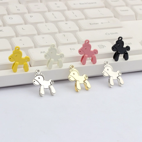 Simpatici Ciondoli a Forma di Cavallo in Lega Pendenti Animali per Fai da Te Creazione Gioielli Bracciale Collana