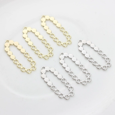 Irregular Hollow Oval Dots Shape Alloy Pendants DIY Earring Findings Jewelry Making Materials Accessories For Handcrafted Crafting