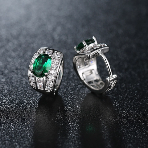 Luxus Kupfer Strass Ohrringe Für Damen Ovaler Schliff Wassertropfen Kristall Ohrclips Mode Hochzeit Schmuck Geschenk