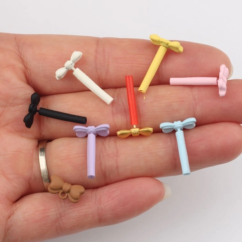 Simple Zinc Alloy Painted Bowknot Earring Findings DIY Handmade Jewelry Making Accessories Bow Earring Posts Findings