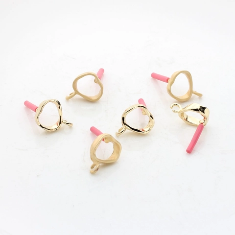 Crochets de Boucles d'Oreilles Irréguliers Géométriques Creux en Alliage de Zinc pour la Fabrication de Bijoux DIY Style Minimaliste Accessoires