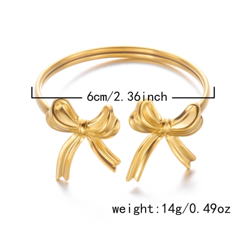 Edelstahl Hohl Blume Herz Schleife Offener Armreif Für Damen Vintage Goldbeschichtet Sonne Mond Einstellbar Schmuck Geschenk