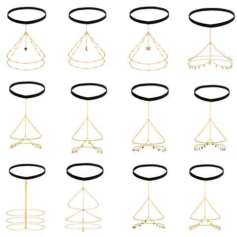 Sexy Alloy Thigh Chain With Artificial Pearl Rhinestone Charms Multi Layer Star Pendant Leg Chain Body Jewelry For Women