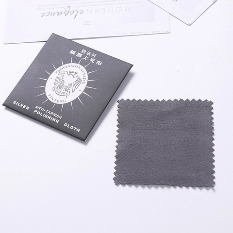 Chiffon De Polissage Pour Argent Pour Le Nettoyage Des Bijoux Chiffon De Polissage Carré Anti-Ternissement Pour Bijoux En Argent 925 Or