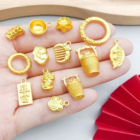 Mat Goud Chinese Stijl Gunstige Wolk Lotus Bedeltjes DIY Sieraden Maken Accessoires Zinklegering Hangers Voor Ketting Armband Decoratieve Ambachten