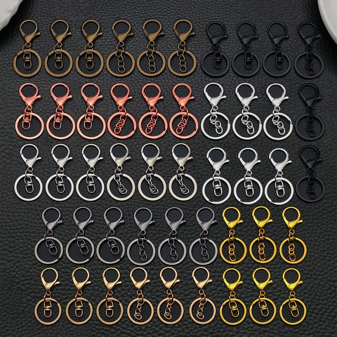Zinklegierung Hummerverschluss Schlüsselanhänger Schmuckzubehör Für DIY Schlüsselanhänger Halskette Haken Hardware Verbinder Handwerk Komponenten