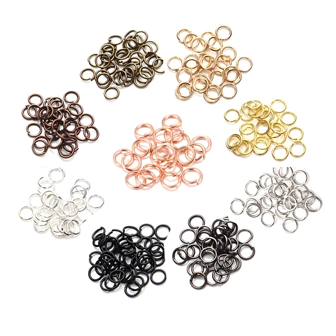 Metall Binderinge Offen DIY Schmuckherstellung Zubehör Verbindungsringe Gold Silber Roségold Galvanisierte Accessoires Für Schmuck Handgefertigt