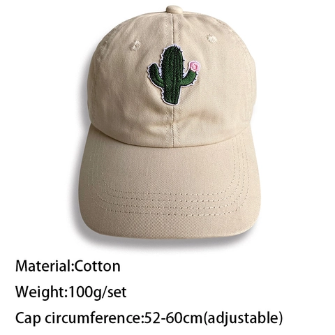 Westliche Kakteen Bestickte Baumwolle Baseballkappe Verstellbare Vintage Sonnenhut Für Damen Herren Outdoor Sport Casual Trucker Hat