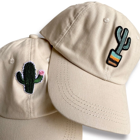 Westliche Kakteen Bestickte Baumwolle Baseballkappe Verstellbare Vintage Sonnenhut Für Damen Herren Outdoor Sport Casual Trucker Hat