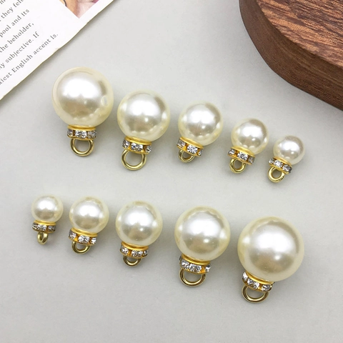 Legierung Künstliche Perle Strass Kreis Anhänger Für DIY Schmuckherstellung Zubehör Goldfarbene Runde Perlen Charms Für Halsketten Ohrringe Armbänder