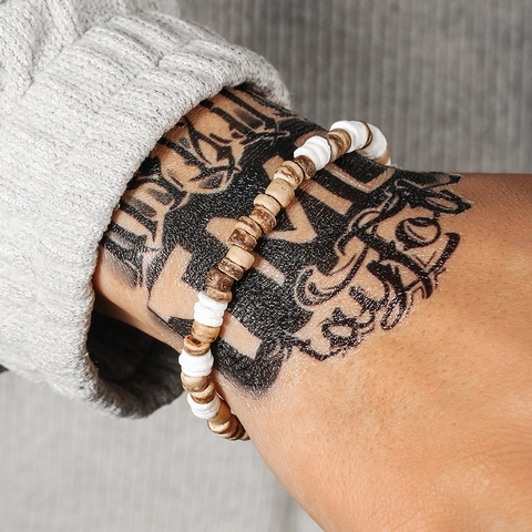 Boheems Etnisch Kralen Armband Voor Heren Dames Natuurlijke Kokosnootschil Houten Kralen Verstelbaar Strand Mode Sieraden