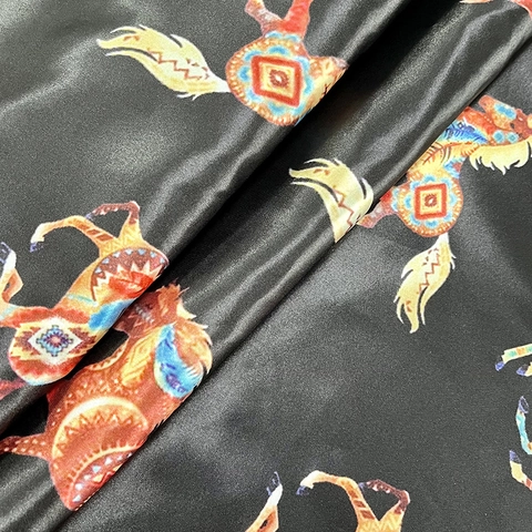 Vintage Etnisch Paardenprint Satijn Vierkante Sjaal Voor Dames Boheemse Totem Grote Sjaal Modieuze Accessoire
