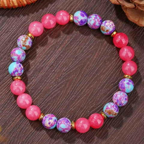 Vintage Heren Natuursteen Kralen Armband Handgemaakt Etnisch Legering Afstandhouders Hematiet Tijgeroog Elastische Armband Sieraden Cadeau