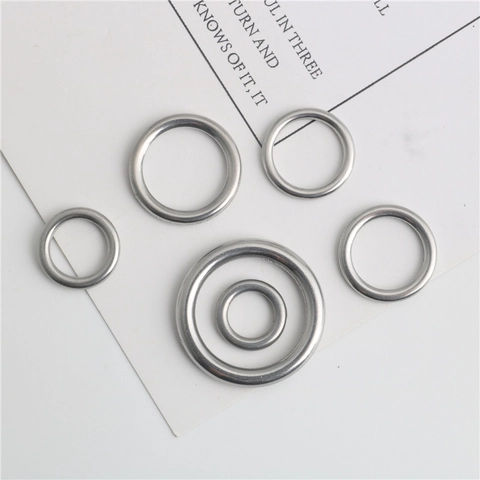 Polished Stainless Steel Seamless Round Rings For DIY Jewelry Making Circle Metal O-Ring Accessories For Necklace Bracelet