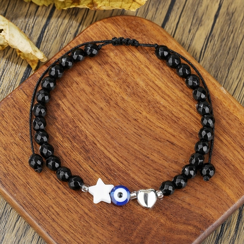 Handgefertigtes Naturstein Perlenarmband Für Damen Herren Kristall Achat Tigerauge Elastisch Boho Schmuck Glücksgeschenk