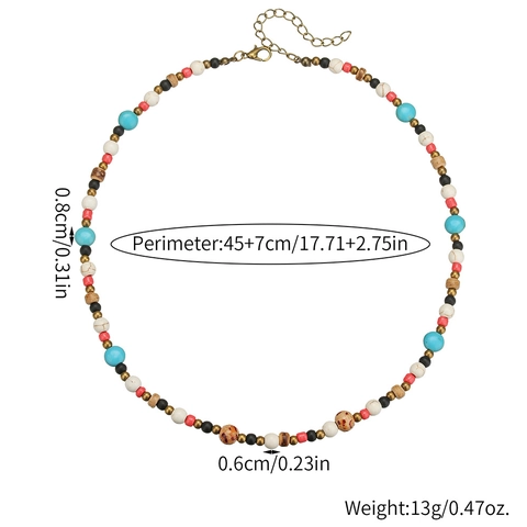 Collier Bohème en Bois et Coque de Noix de Coco Pour Hommes Unisexe Fait à la Main Ethnique Vintage Bijoux de Plage