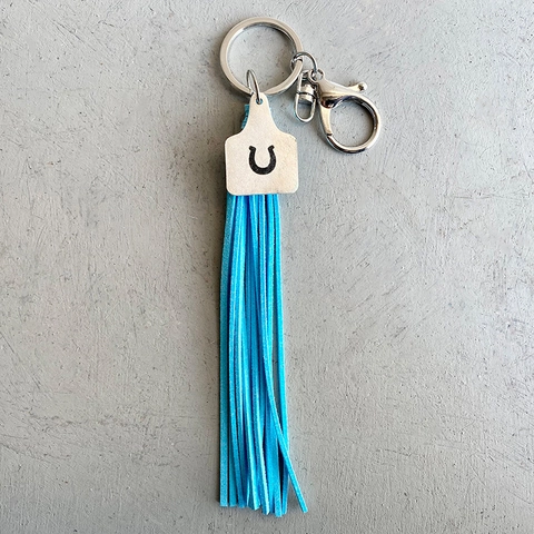 Westerse Cowboy Lederen Kwastje Sleutelhanger Legering Cowgirl Koeienkop Hoefijzer Cactus Hanger Boheemse Mode Sleutelring Dames