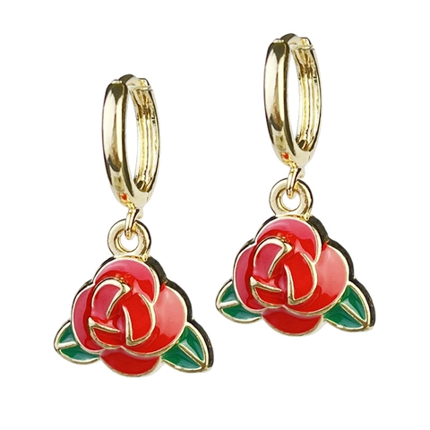 Gothic Halloween Drop Earrings Alloy Enamel Blood Skeleton Bird Skull Anatomy Heart Coffin Rose Punk Jewelry For Women Night
