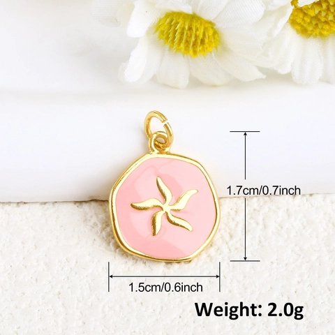 DIY Jewelry Findings Copper Gold Plated Enamel Evil Eye Snake Heart Sea Horse Bee Cross Pendants For Bracelet Necklace Making Accessories Women