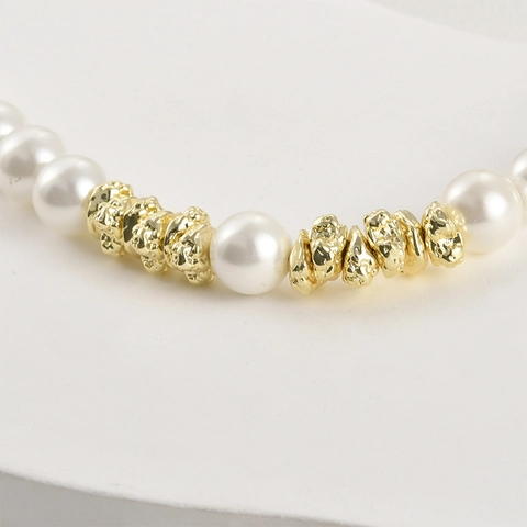 Unregelmäßige Kupferperlen 14k Vergoldet Organische Kiesel Abstandsperlen Für DIY Handgefertigten Schmuck Zubehör Bastelbedarf