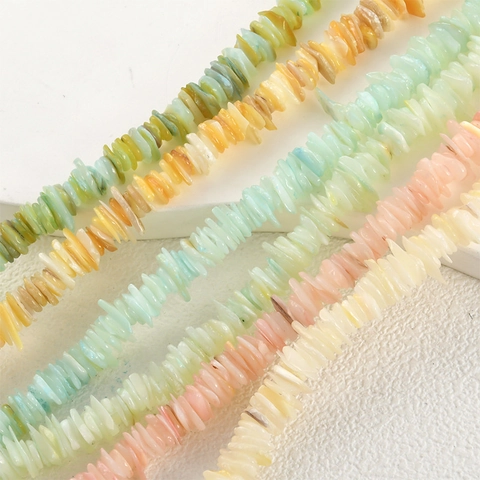 Natuurlijke Kleurrijke Schelp Heishi Kralen Voor DIY Sieraden Maken Platte Ronde Schelp Chip Tussenkralen Voor Kettingen Armbanden