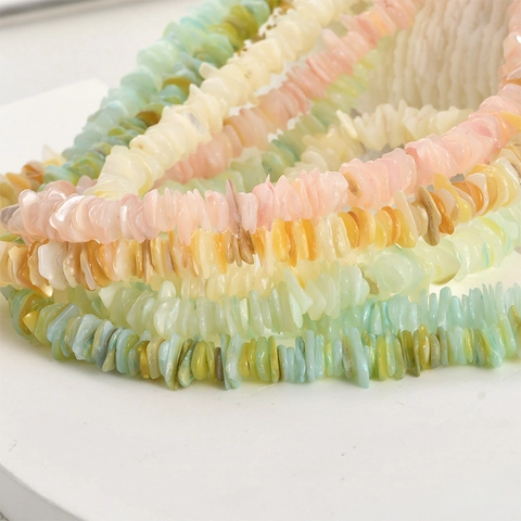 Natuurlijke Kleurrijke Schelp Heishi Kralen Voor DIY Sieraden Maken Platte Ronde Schelp Chip Tussenkralen Voor Kettingen Armbanden