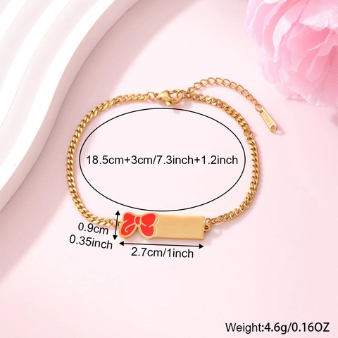 Bracciale Alla Moda In Acciaio Inossidabile Placcato Oro 18K Cuore Fiocco Stella Conchiglia Ciondoli Bracciale Regolabile
