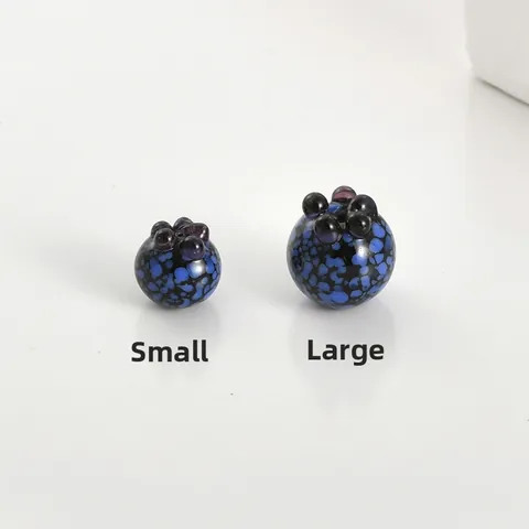 Handmade Lampwork Glass Simulation Blueberry Loose Beads Drip Oil Fruit Beads For DIY Jewelry Making Bracelet Earring Material