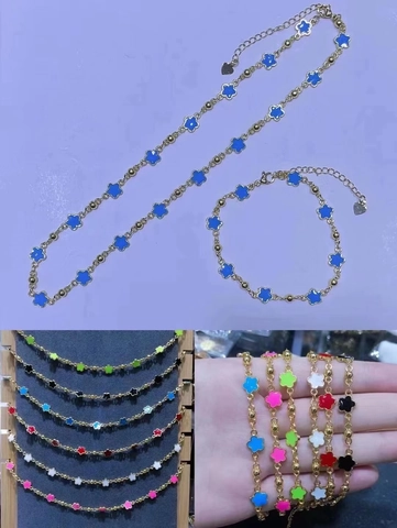 Japanese Ins Style Sweet Gold Plated Copper Bracelet For Women Colorful Enamel Heart Star Flower Drip Oil Adjustable Bracelet