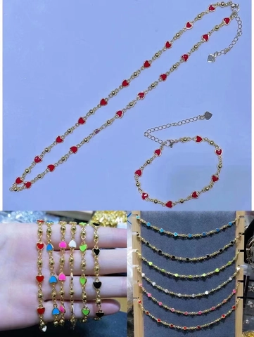 Japanese Ins Style Sweet Gold Plated Copper Bracelet For Women Colorful Enamel Heart Star Flower Drip Oil Adjustable Bracelet
