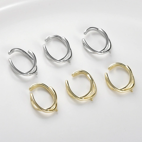 Koper Verguld 14K Goud Zilver Ster Oorklem Met Zirkoon Ster Hanger DIY Handgemaakt Oorbel Accessoire Zilveren Stift