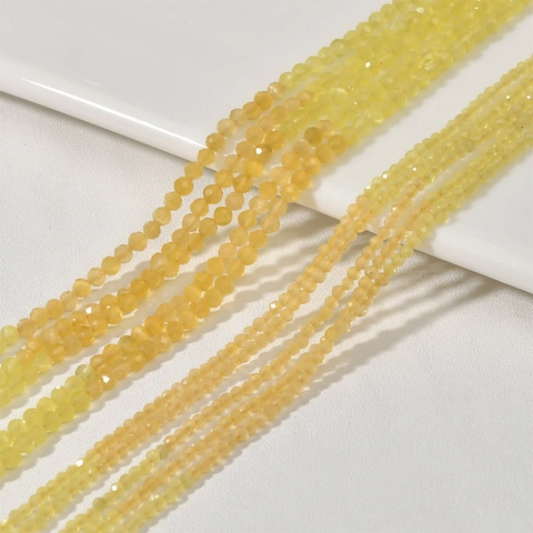 Tiras de Cuentas de Cristal Artificial Ojo de Gato Facetadas Coloridas para Creación de Joyas DIY Collares Pulseras Accesorios