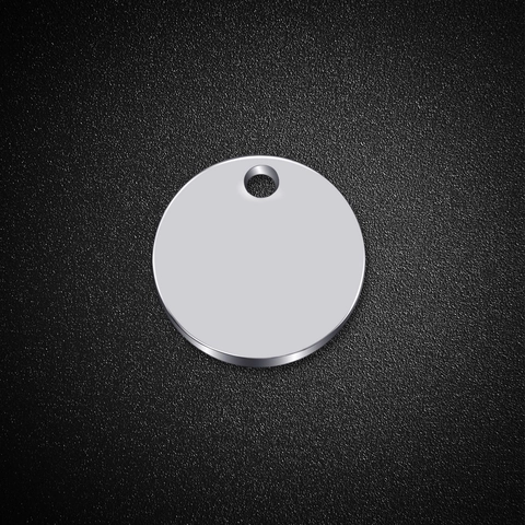 Stainless Steel Round Disc Graduation Cap Pendant Mirror Polished Engraved Commemorative Charm For Graduation Gift