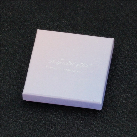 Caja de Regalo de Papel con Degradado de Lujo para Joyas Caja de Embalaje Cuadrada para Anillos Collares Pendientes