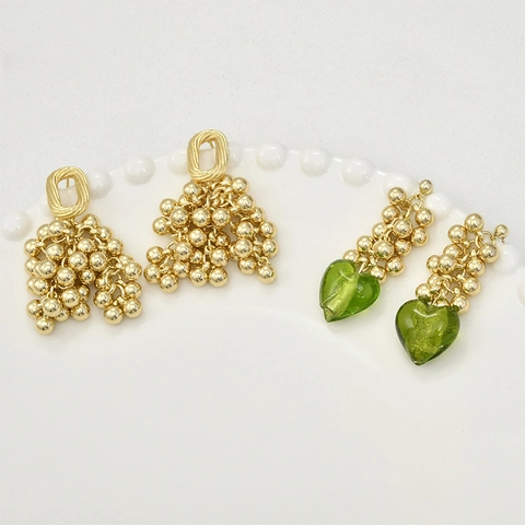 Ciondoli a Grappolo di Uva in Lega Galvanizzata DIY Componenti per Gioielli Pendenti per Orecchini Fatti a Mano Accessori Donna Unisex