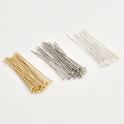 Spilli con Testa a T in Rame Placcato Oro 14K Testa Piatta per Gioielli Fai da Te Orecchini Collana Braccialetto Componenti