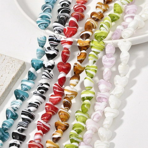 Χειροποίητες Χάντρες Lampwork σε Σχήμα Καρδιάς με Υφή Μαρμάρου Χάντρες για DIY Κατασκευή Κοσμημάτων Σκουλαρίκια Μενταγιόν Αξεσουάρ