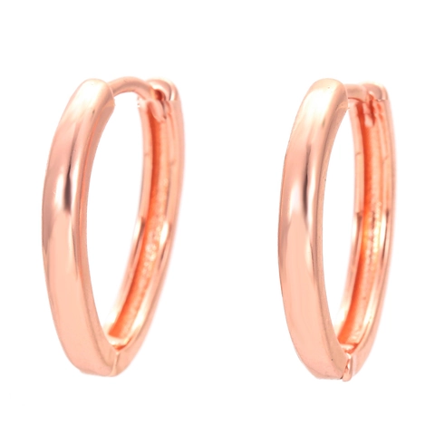 Minimalistische Kupfer Zirkonia Creolen Unisex Hip Hop Stil Galvanisierte Hochglanzpolierte Huggie Ohrringe Für Damen Herren Schmuck Geschenk