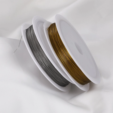 Stainless Steel Beading Wire For Jewelry Making DIY Handcrafted Bracelet Necklace Metallic Cord Soft Flexible Jewelry Wire