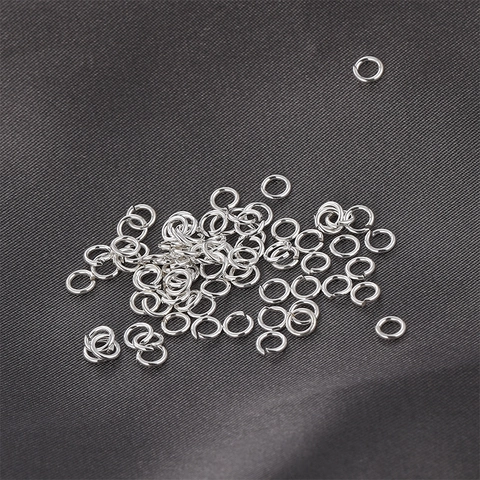 S925 Sterling Silver Open Jump Rings DIY Jewelry Connecting Rings For Earrings Bracelet Necklace Making Accessory Materials