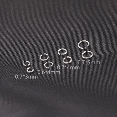 S925 Sterling Silver Open Jump Rings DIY Jewelry Connecting Rings For Earrings Bracelet Necklace Making Accessory Materials