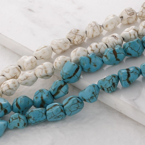 Irregular Turquoise Howlite Chip Beads For DIY Jewelry Making Necklaces Bracelets Earring Accessories Polished Loose Beads Craft Supplies