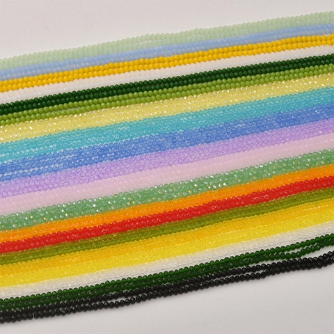 Kleurrijke Gefacetteerde Glazen Kralen Voor DIY Sieraden Maken Armband Ketting Oorbel Accessoires Kunstkristallen Kralen