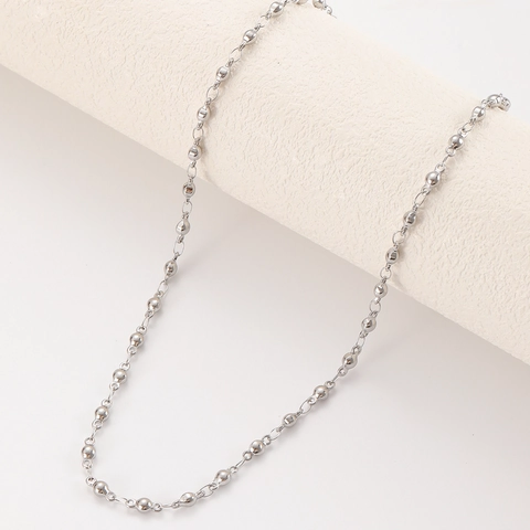 Collier Chaîne en Acier Inoxydable pour Femmes Hommes Plaqué Or 18K Croix Boîte Lèvre Chaîne Bijoux Minimalistes Tendance