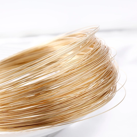 14K Gold Filled Half Hard Copper Wire For DIY Jewelry Making Crafts High Quality Color Retention Metal Thread For Beading